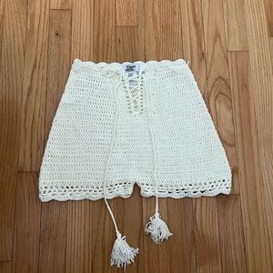 Tiger Mist Crochet Shorts